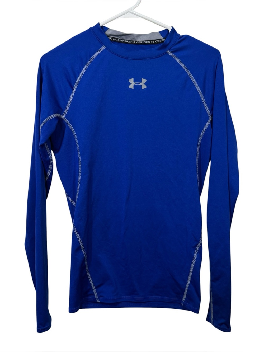 Under Armour Cobalt Blue Compression Heat Gear Base Layer Long Sleeve Shirt